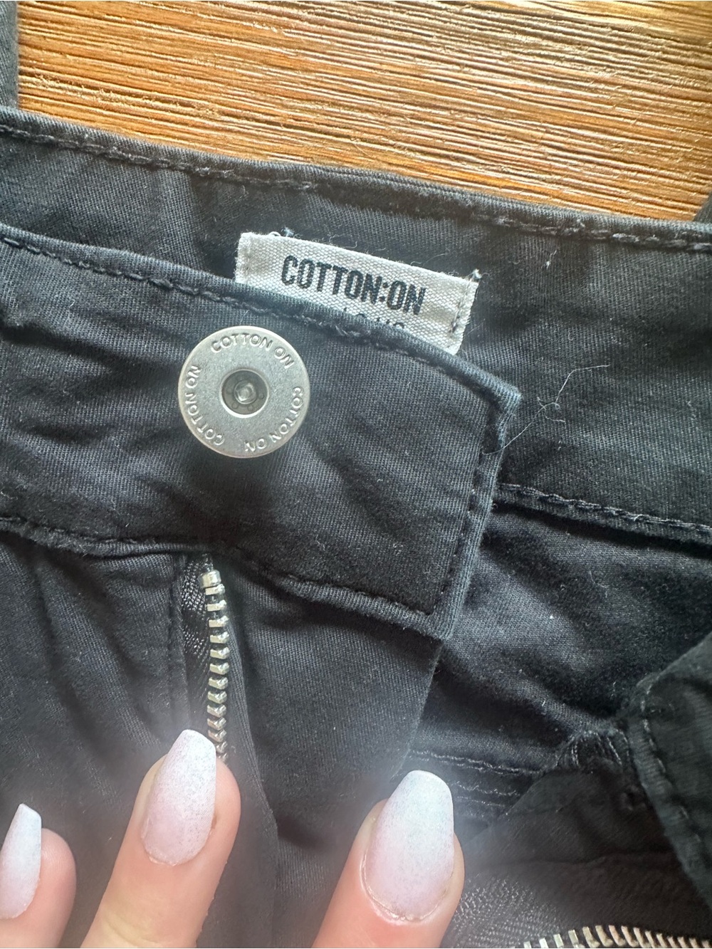 Cotton On Black High-Rise Denim Pants